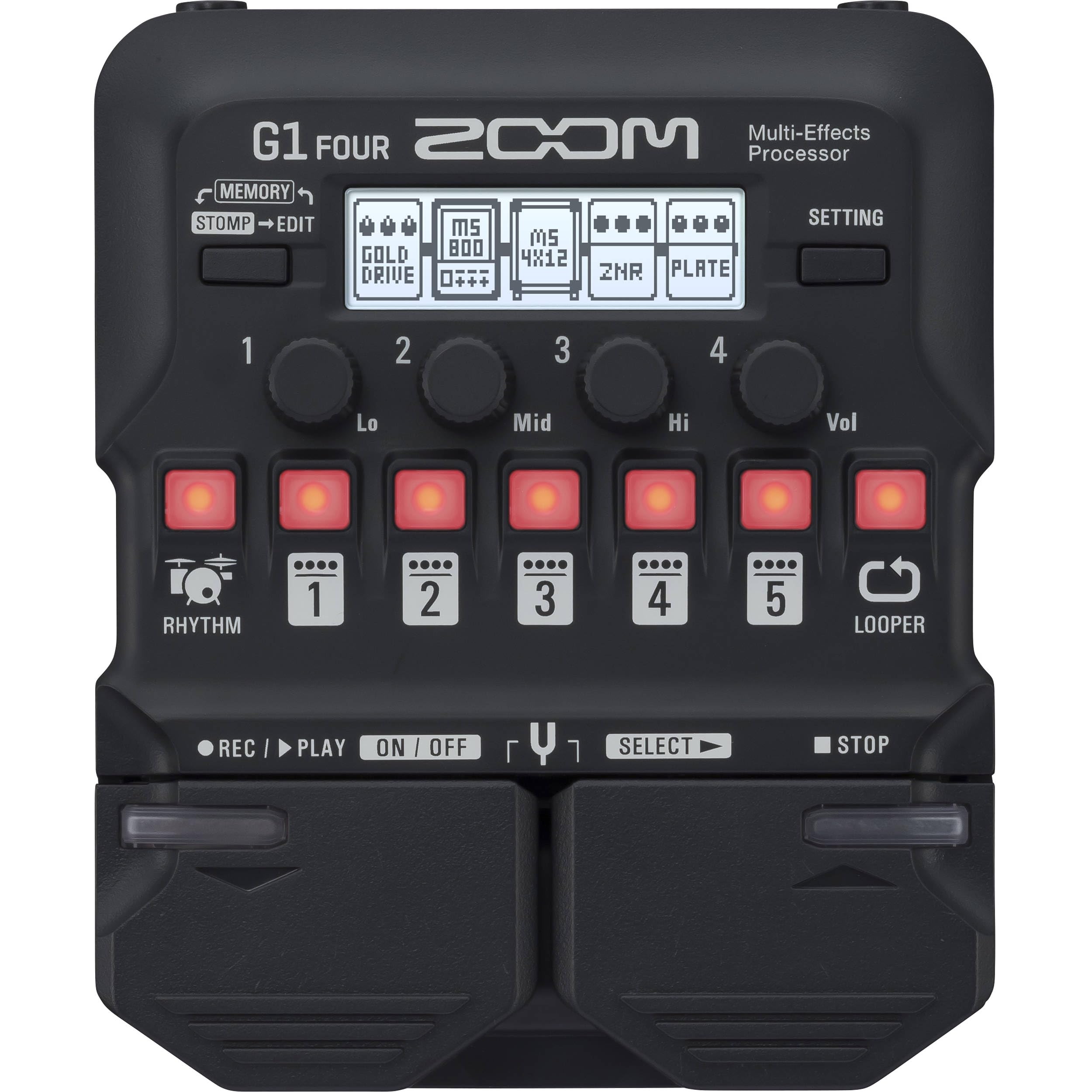 ギター Zoom G1 FOUR Amazon.com: Zoom G1 Four Multi-effects Processor with XCG-4